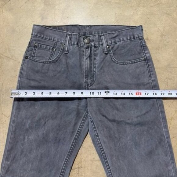 Levi’s 511 Jeans Mens Size 30x30 Black Wash Denim Jeans Straight Leg White Tab - Picture 5 of 12